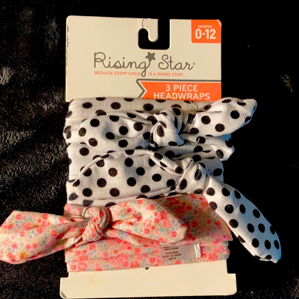 Rising Star 3 Piece Head-wraps for Girls 0-12